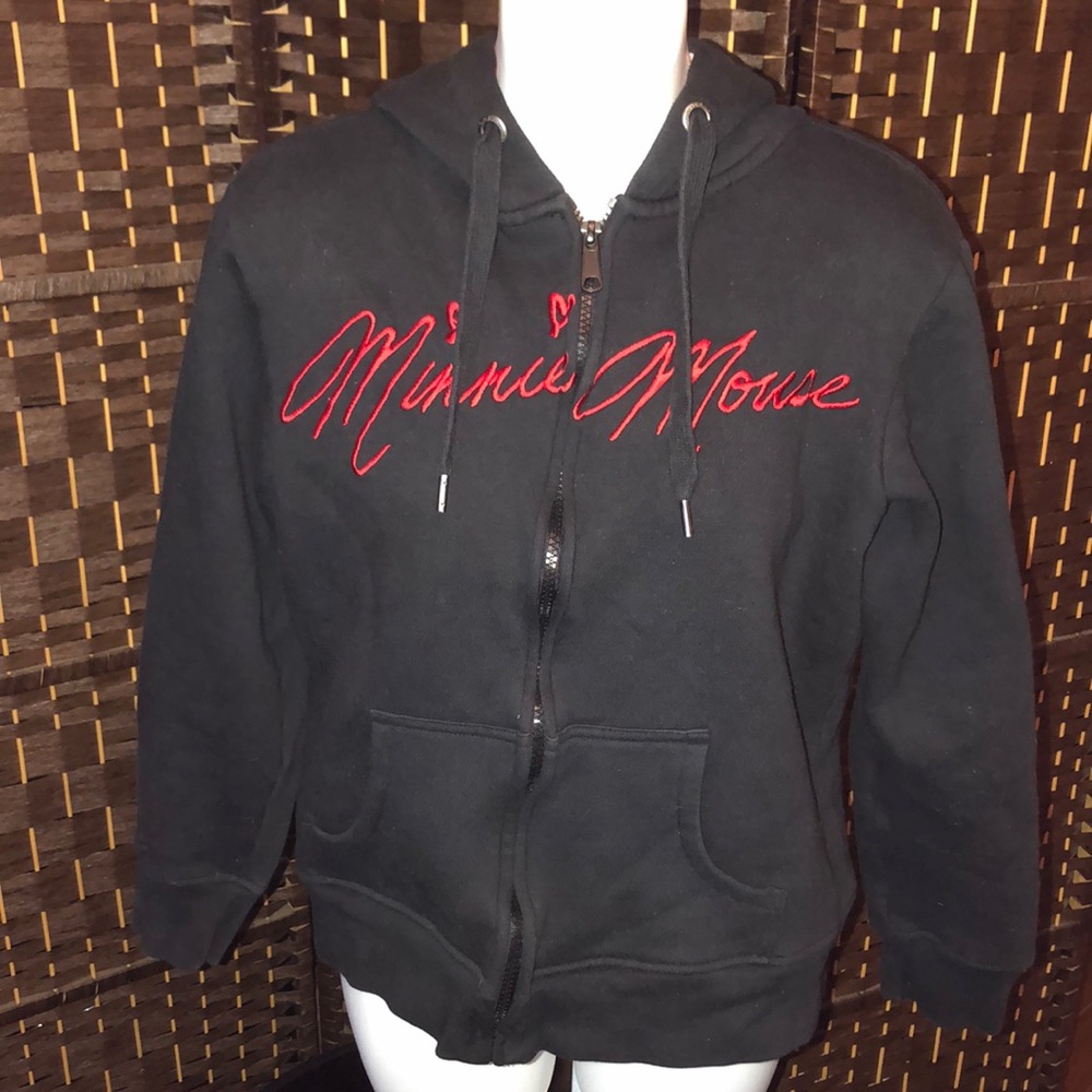 Minnie Mouse Red and white polkadot, hoodie, size large
